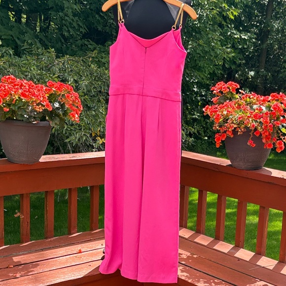 Trina Turk Fuchsia Jumpsuit with Gold Accents-Excellent Condition, no flaws - Picture 2 of 12